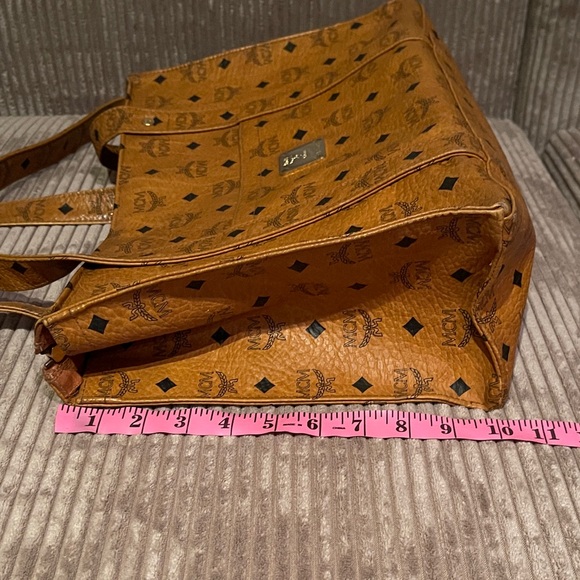 MCM Cognac Visetos Tote Bag - Picture 13 of 16